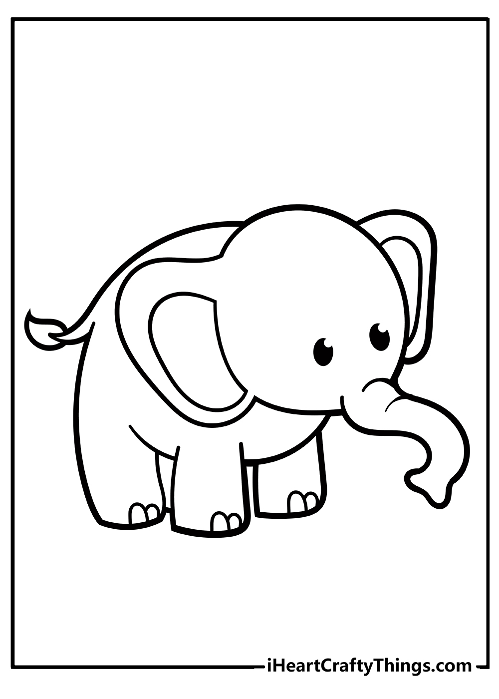 Elephant coloring pages free printables