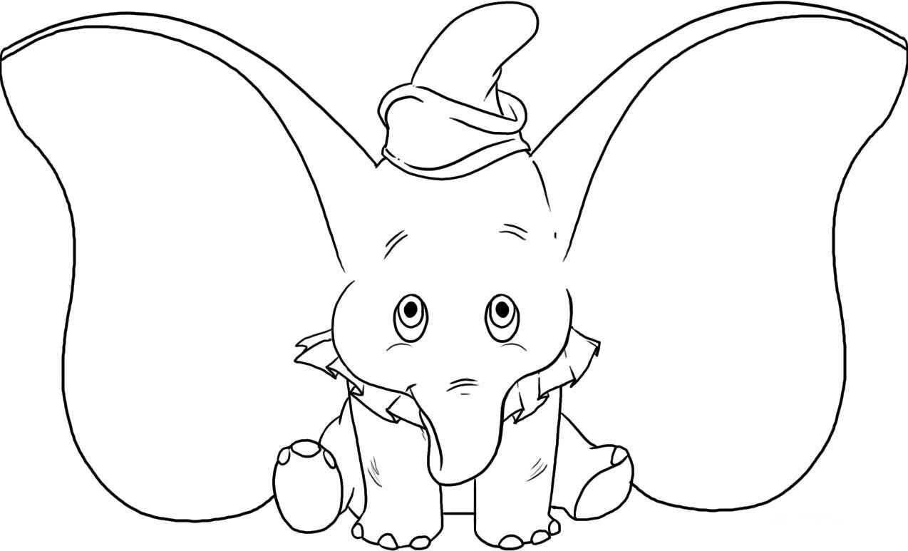 Free printable elephant coloring pages for kids