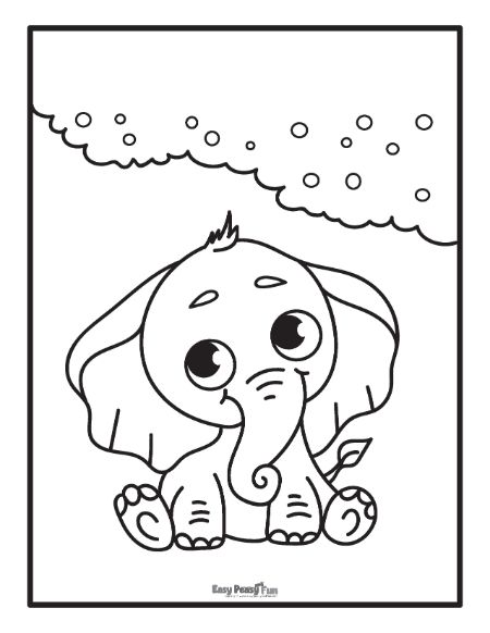 Printable elephant coloring pages â sheets