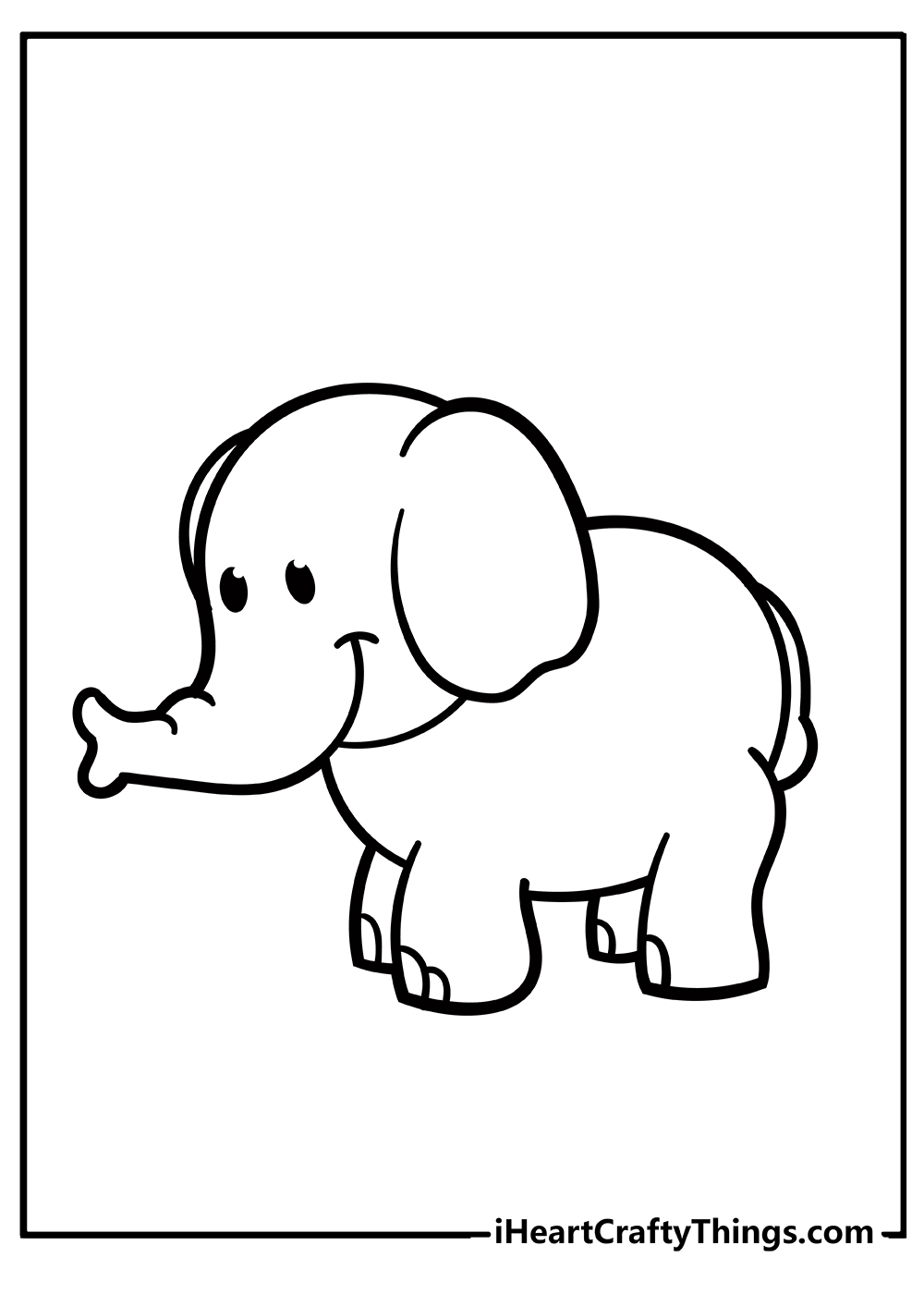 Elephant coloring pages free printables