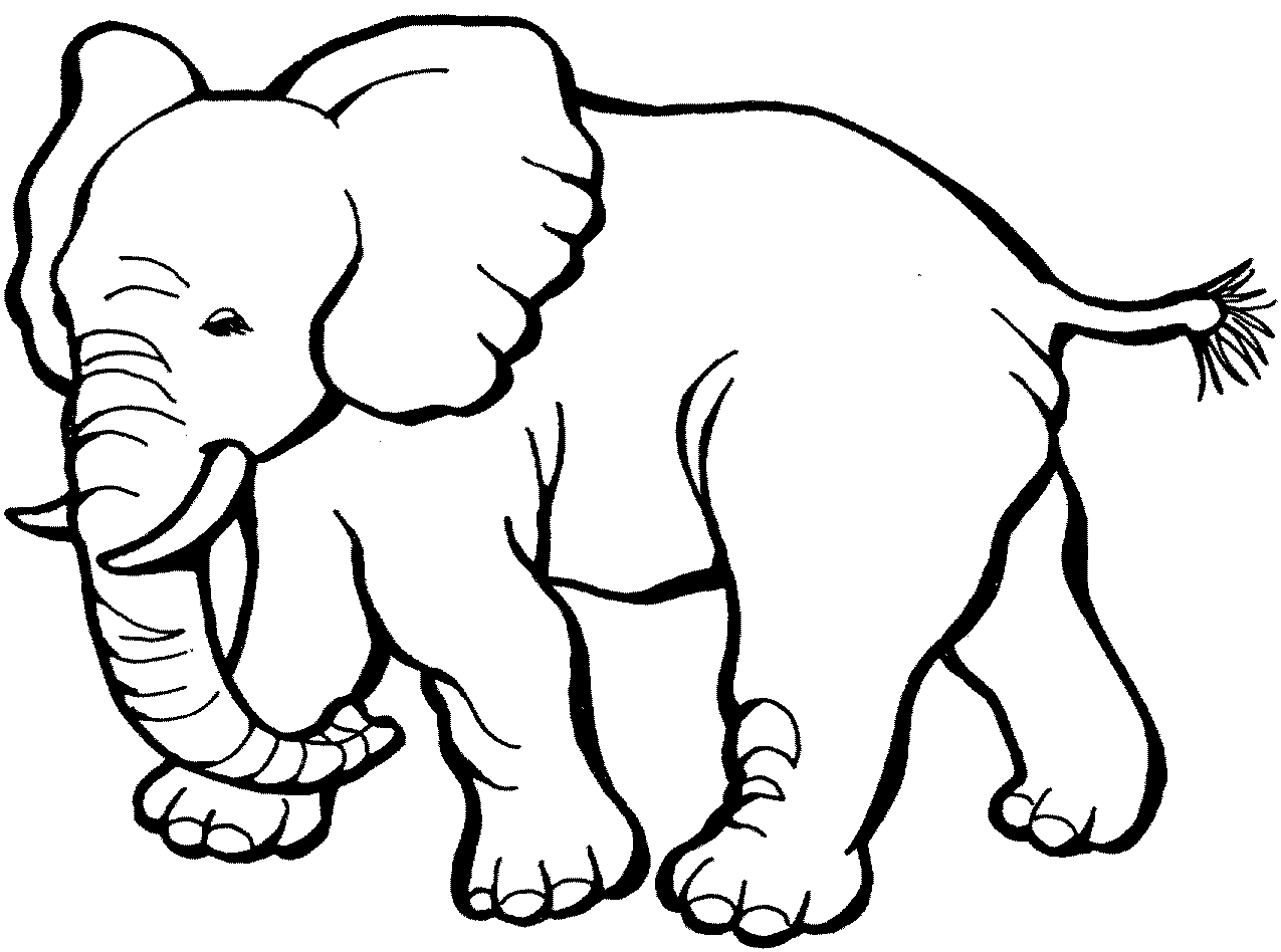 Free printable elephant coloring pages for kids