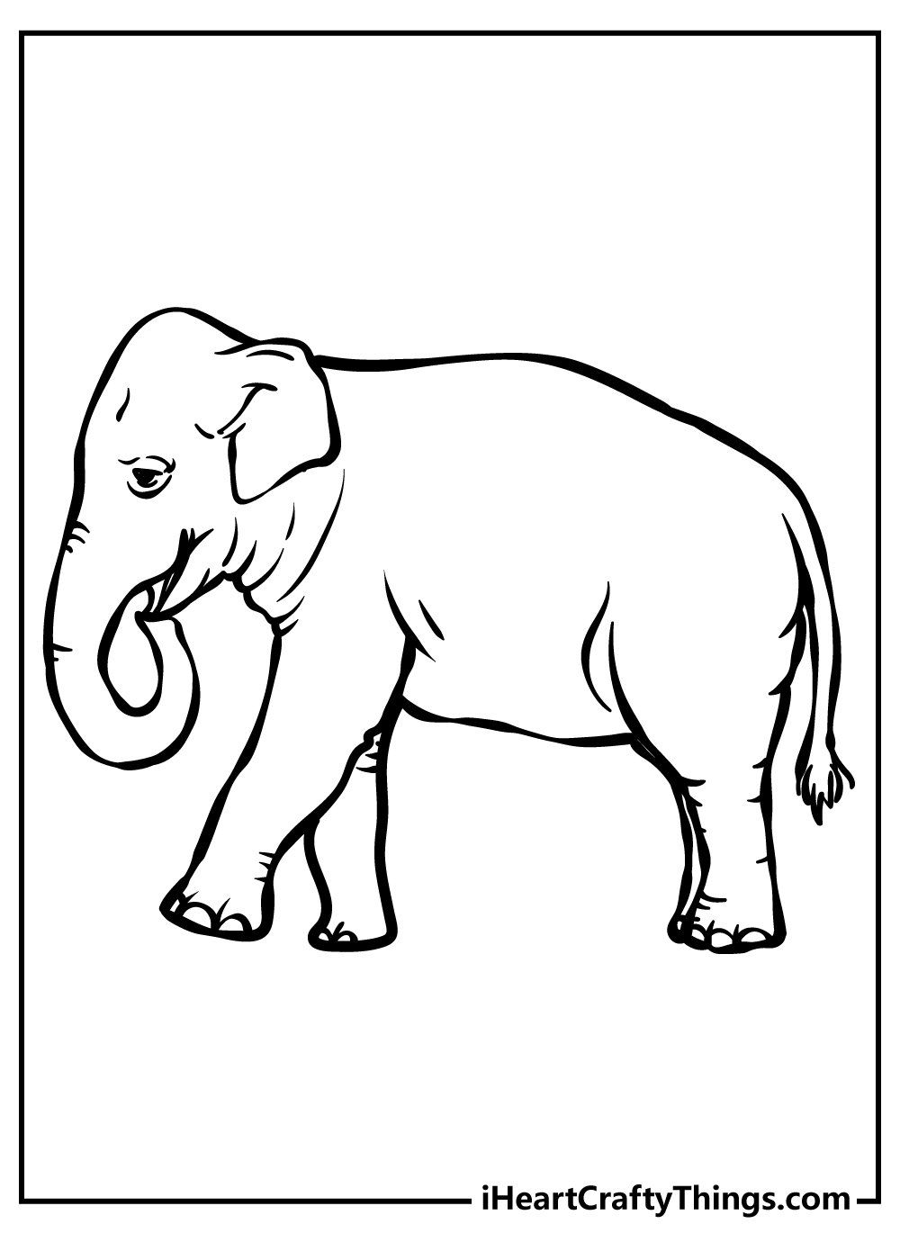 Elephant coloring pages free printables