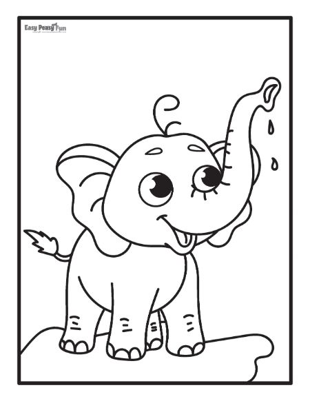 Printable elephant coloring pages â sheets