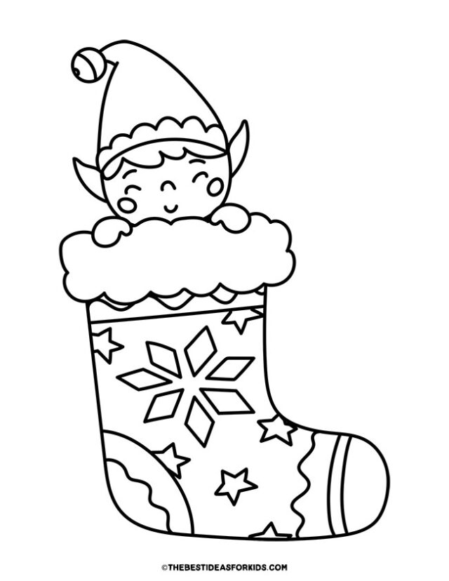 Elf coloring pages free printables