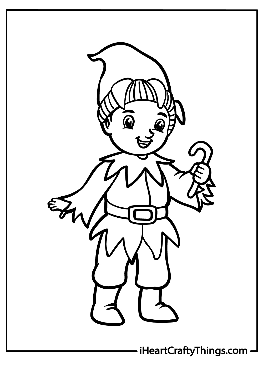 Christmas elves coloring pages free printables