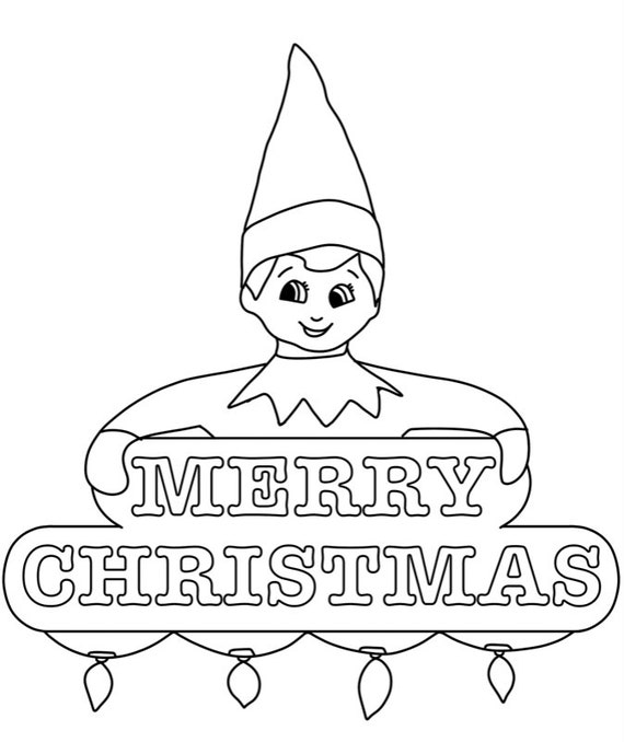 Pages of christmas elf coloring book printable pdf coloring book holiday helper coloring christmas elf