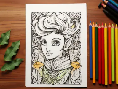 Elf coloring pages free printable sheets