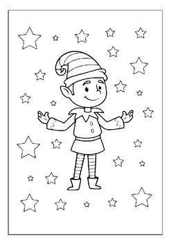 Celebrate christmas with our printable elf coloring pages collection for kids