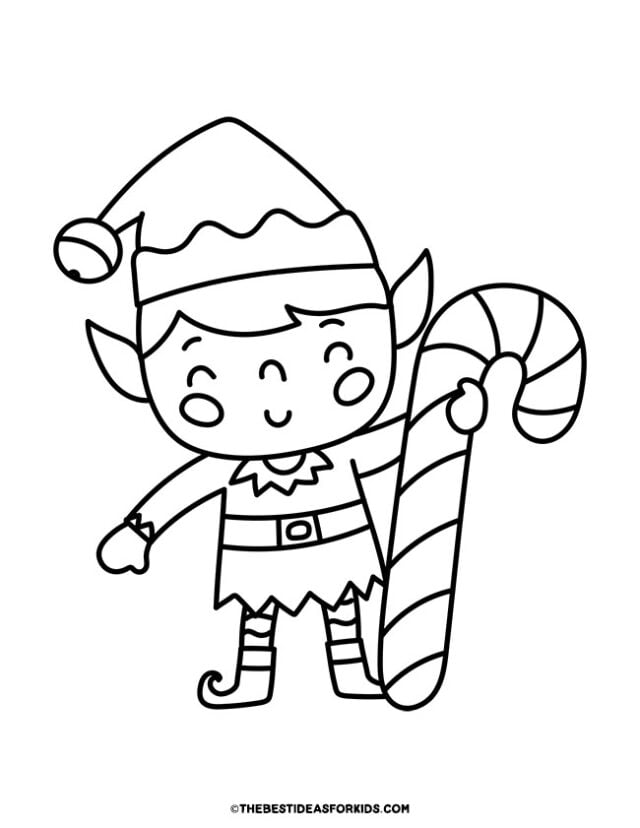 Elf coloring pages free printables