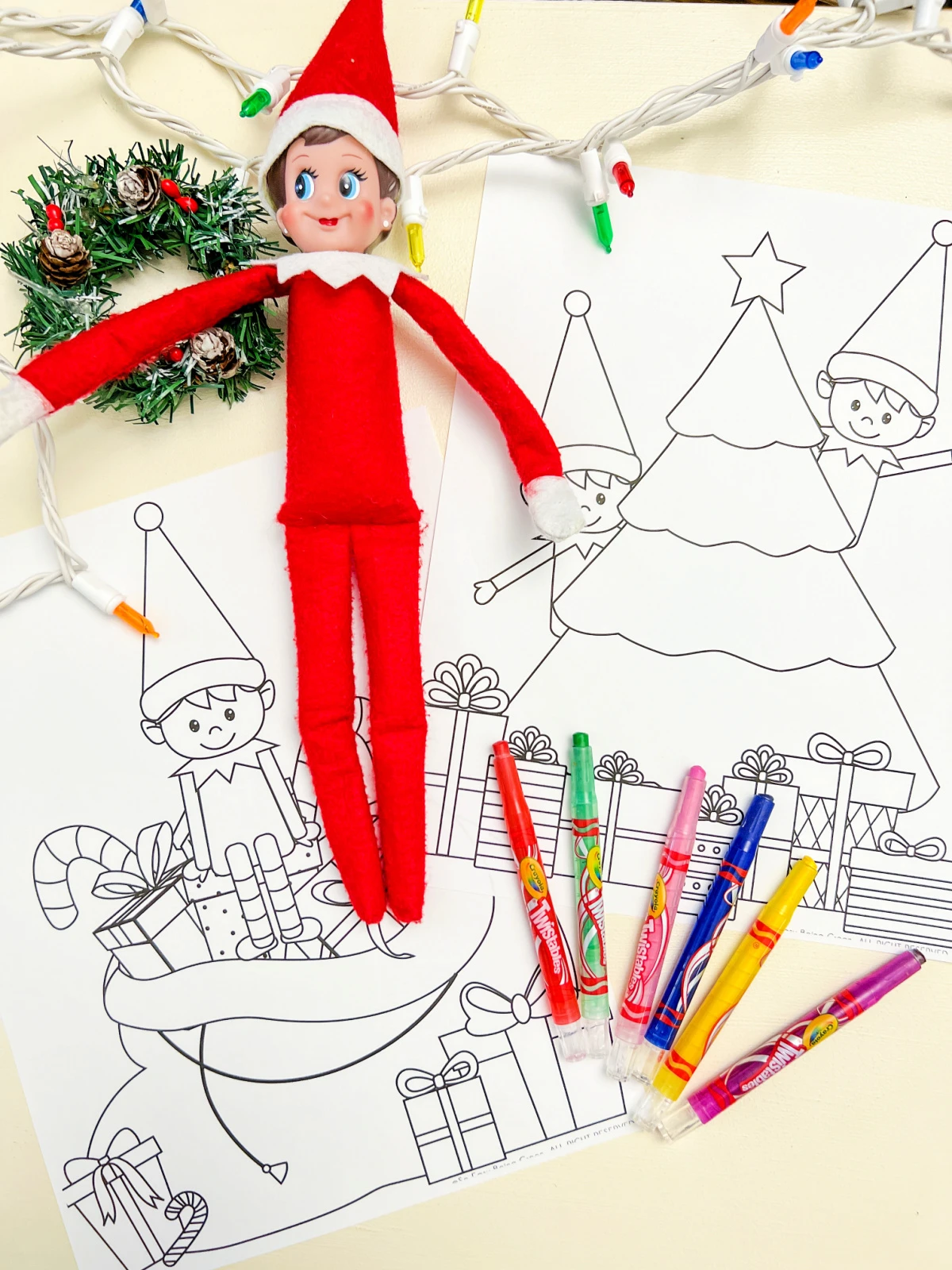 Elf on the shelf coloring pages to print to print right now for free