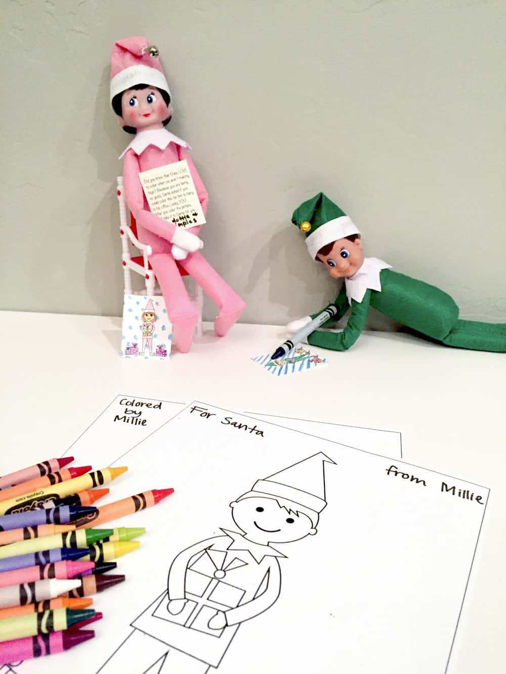 Elf free printable coloring sheets cute elf ideas living locurto