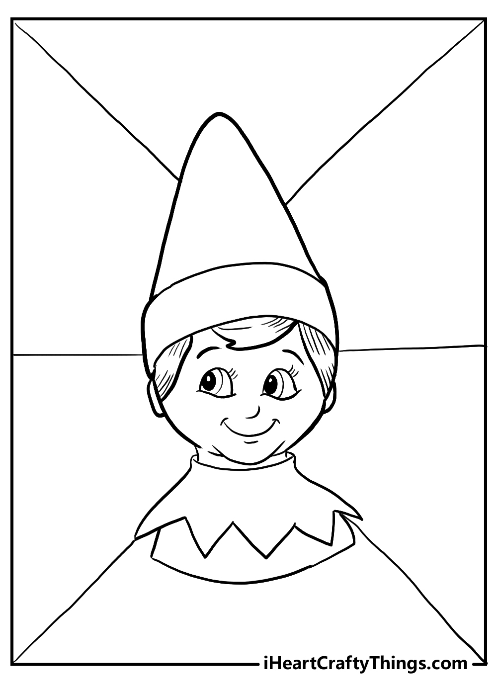 Elf on the shelf coloring pages free printables