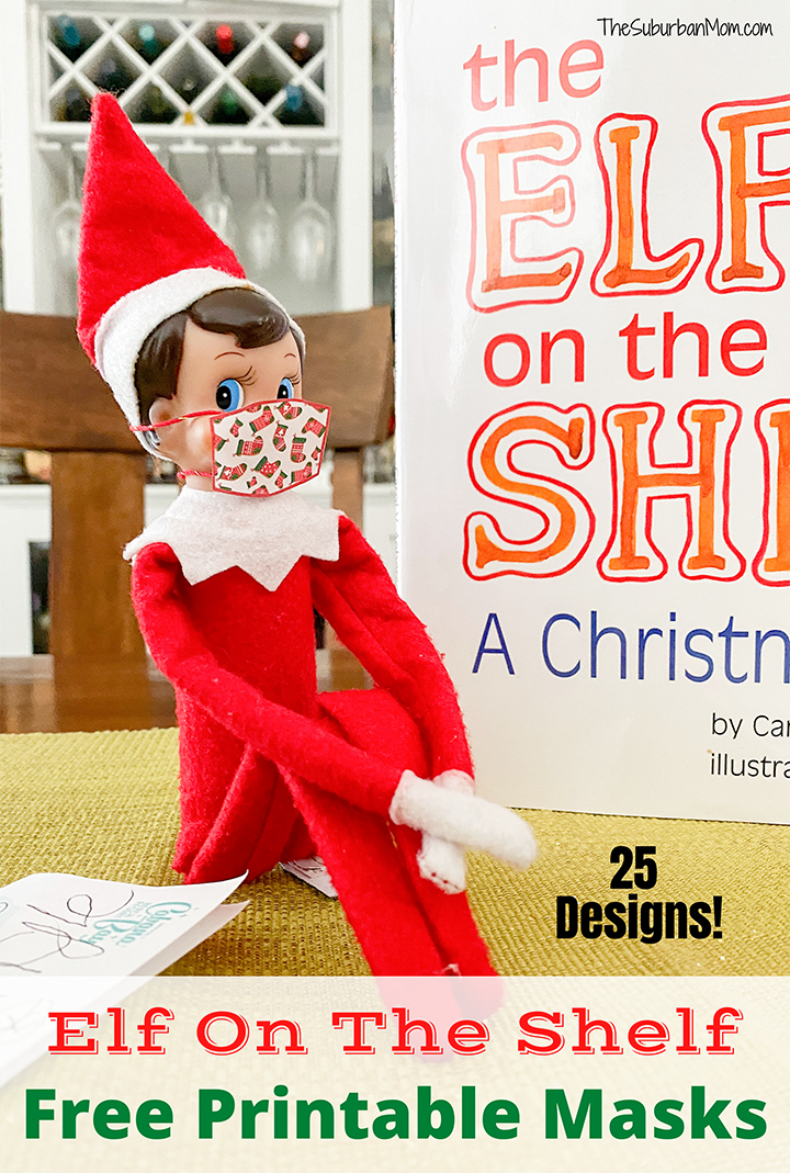 Elf on the shelf free printable masks