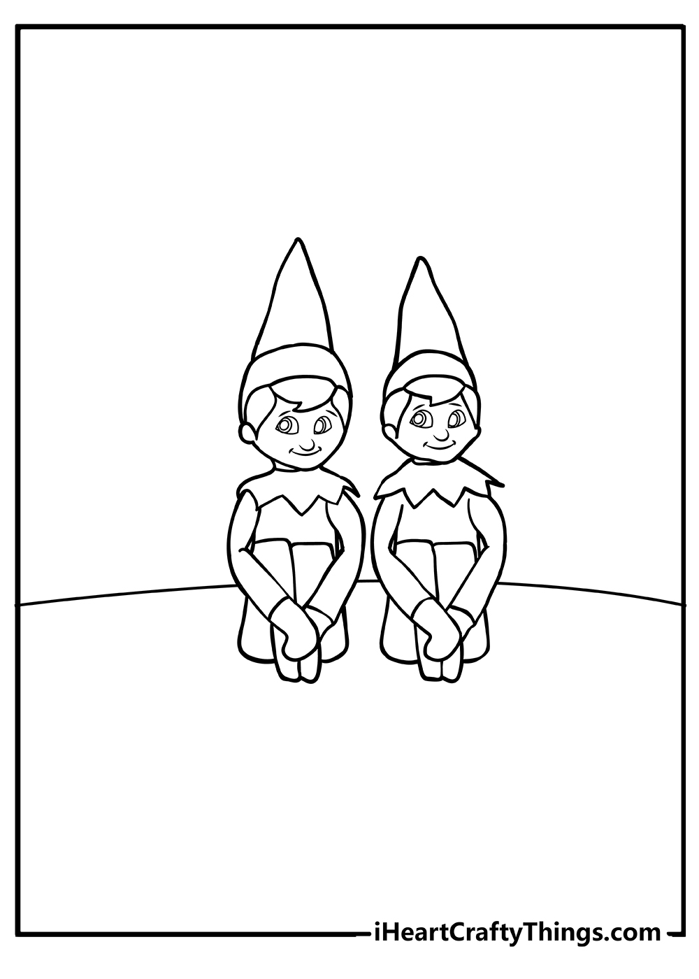 Elf on the shelf coloring pages free printables