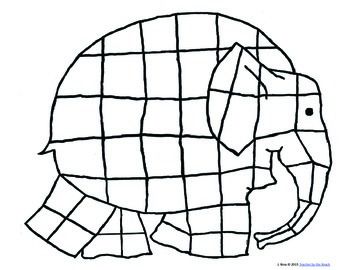 Elmer writing and craft elmer the elephants elmer elephant coloring page