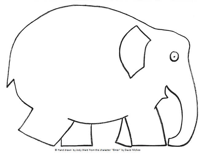 Free printable elmer template printable