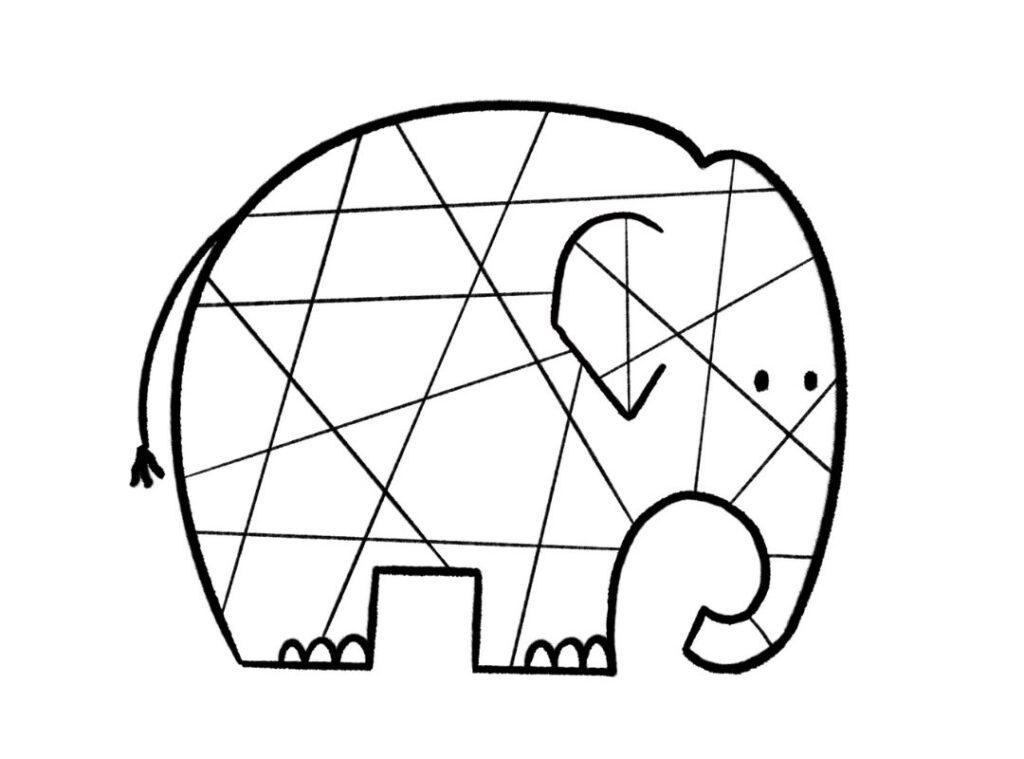 Elephant drawing for kids â how to make it easy peasy