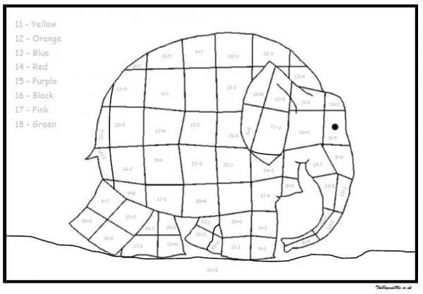 Free elmer elephant coloring pages download printable elmer coloring sheets