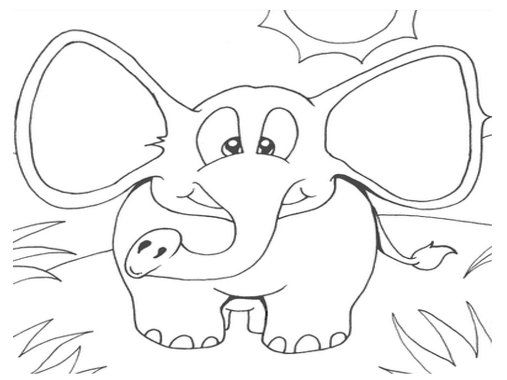 Free printable elephant coloring pages for kids