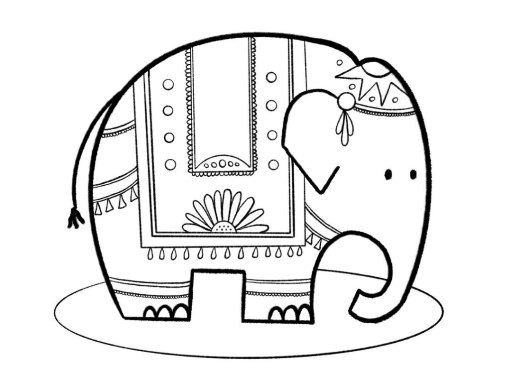 Elephant drawing for kids â how to make it easy peasy