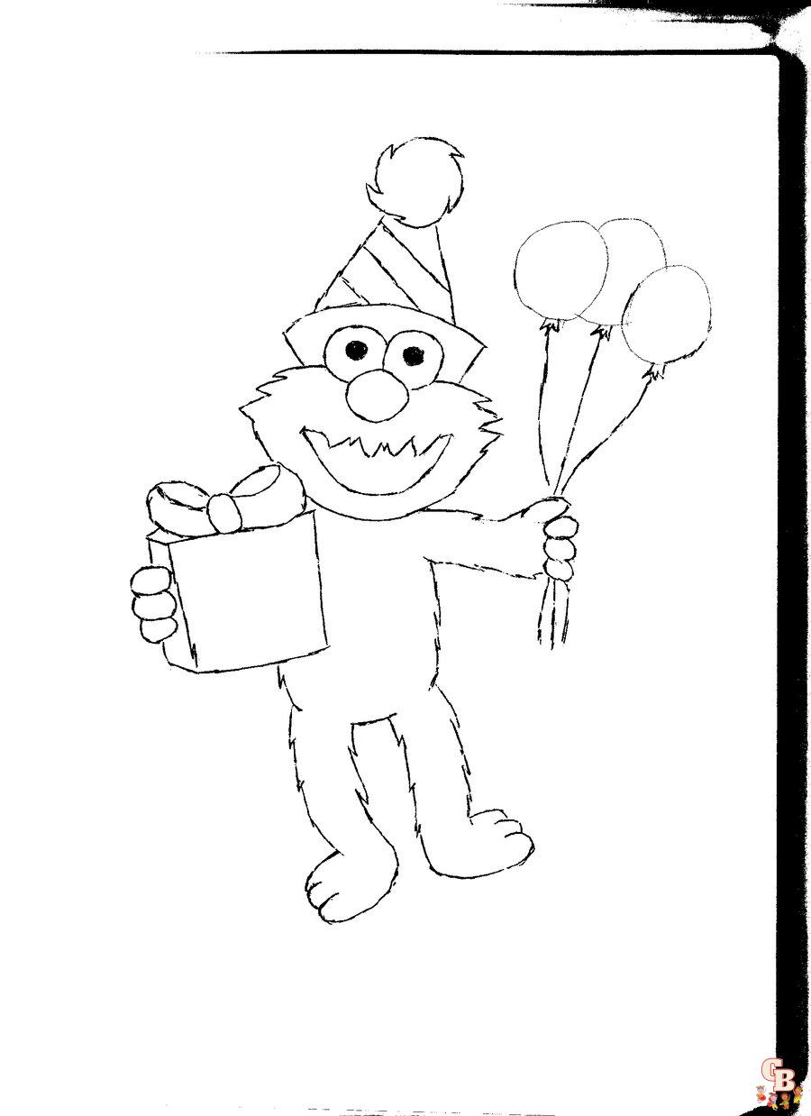 Elmo coloring pages free printable pages for kids