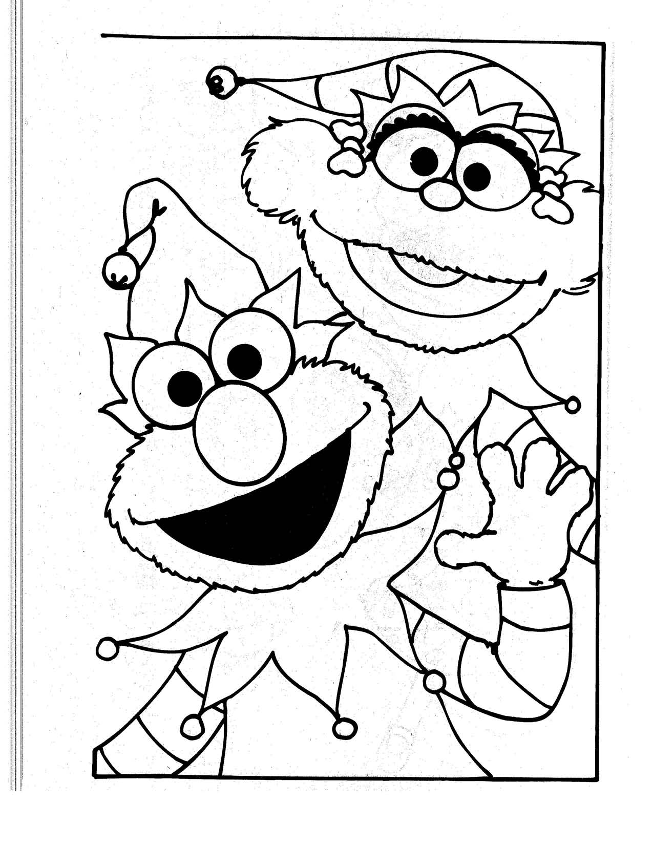 Free printable elmo coloring pages for kids