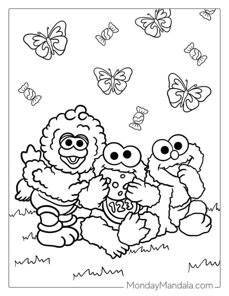 Elmo coloring pages free pdf printables