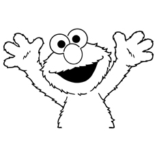 Cute elmo coloring pages