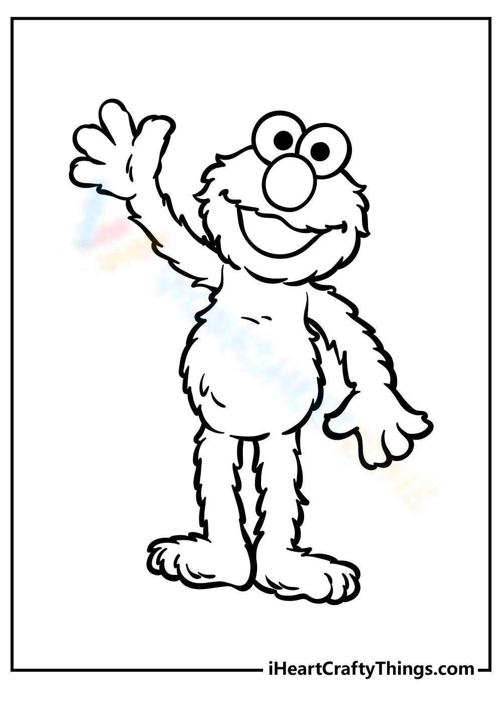 Waving elmo worksheet