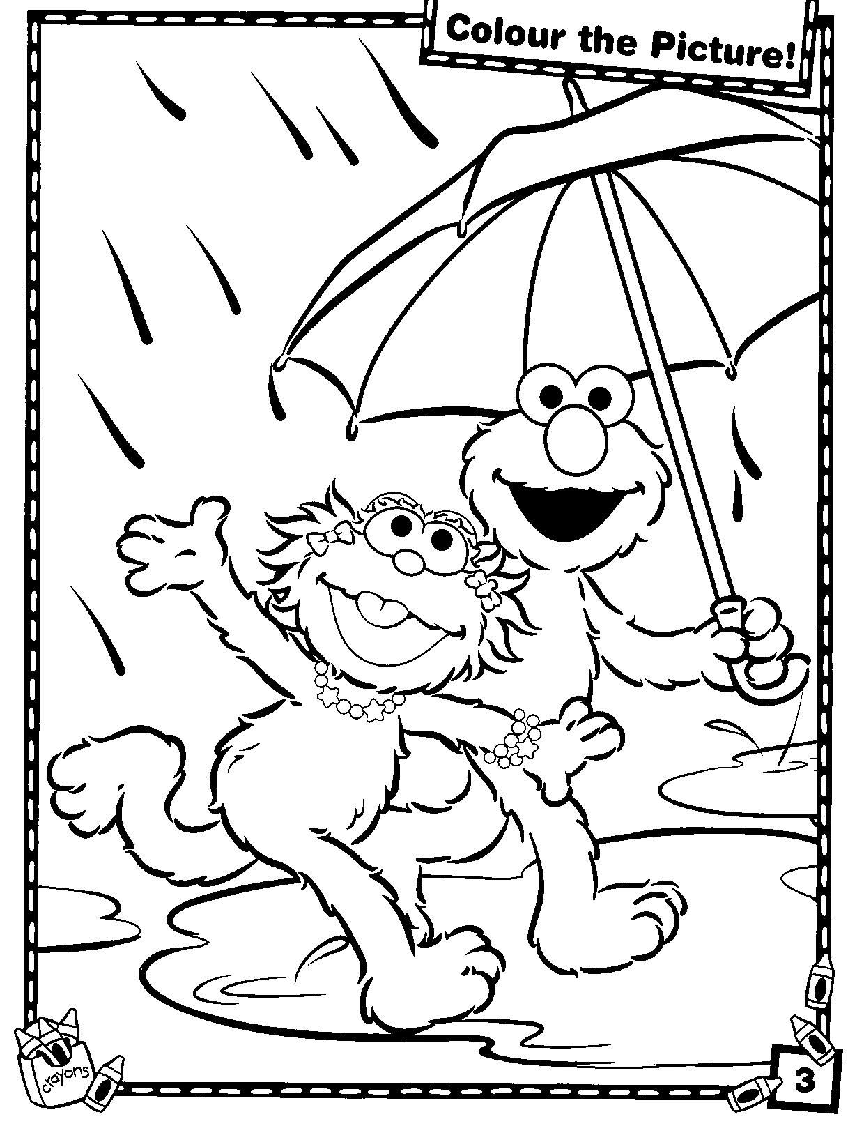 Free printable elmo coloring pages for kids