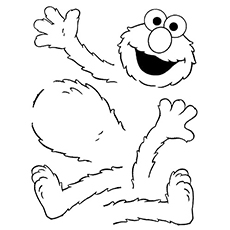 Cute elmo coloring pages