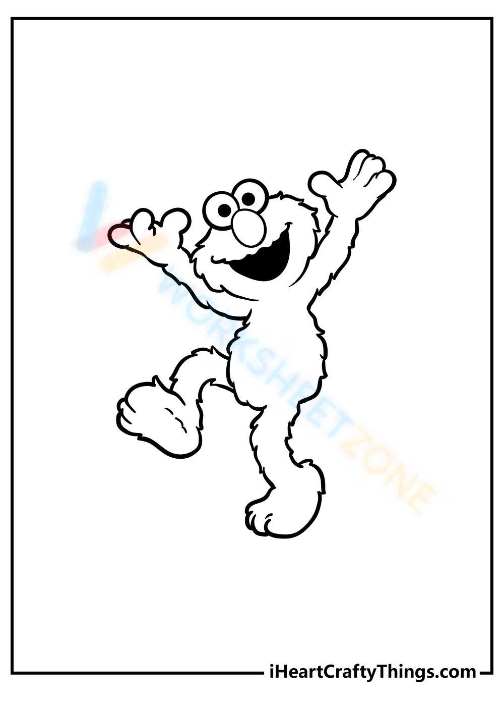 Free collection of elmo coloring pages for kids