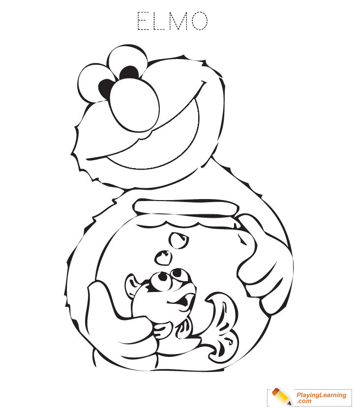 Elmo coloring page free elmo coloring page