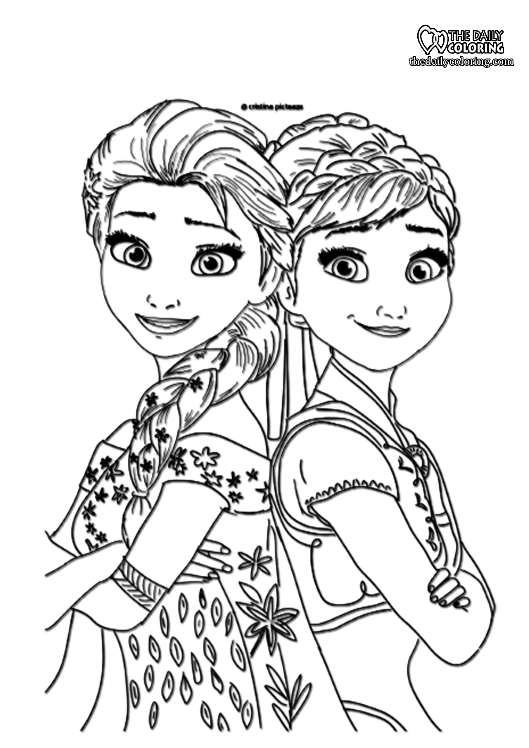 Printable frozen elsa and anna coloring pages rfreecoloringpages