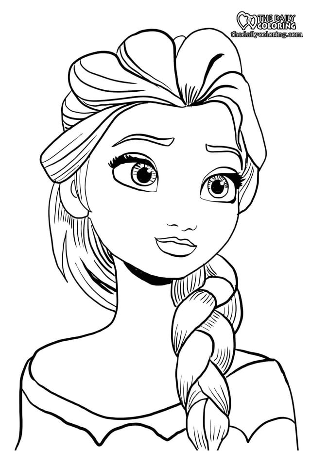 Elsa and anna coloring pages pages rfrozen