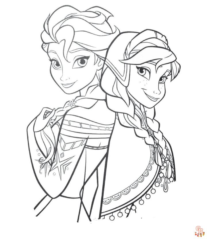 Bring the magic of frozen to life with free coloring pages