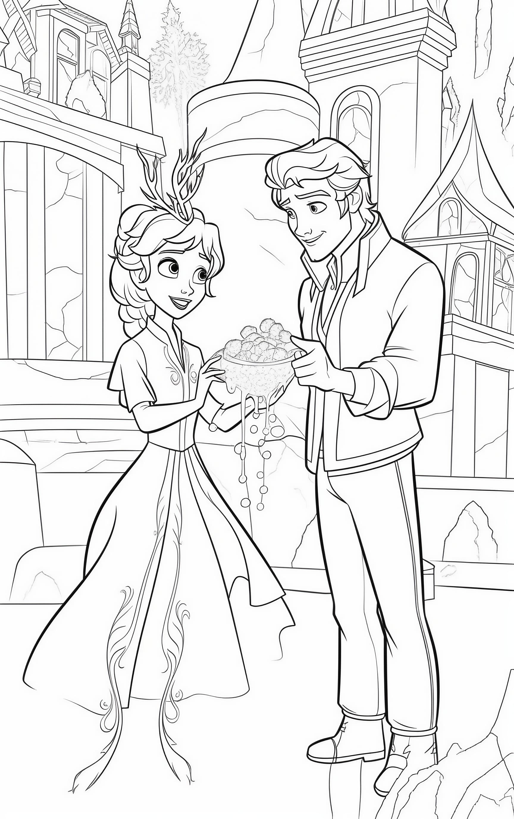 Elsa coloring pages for free and printable