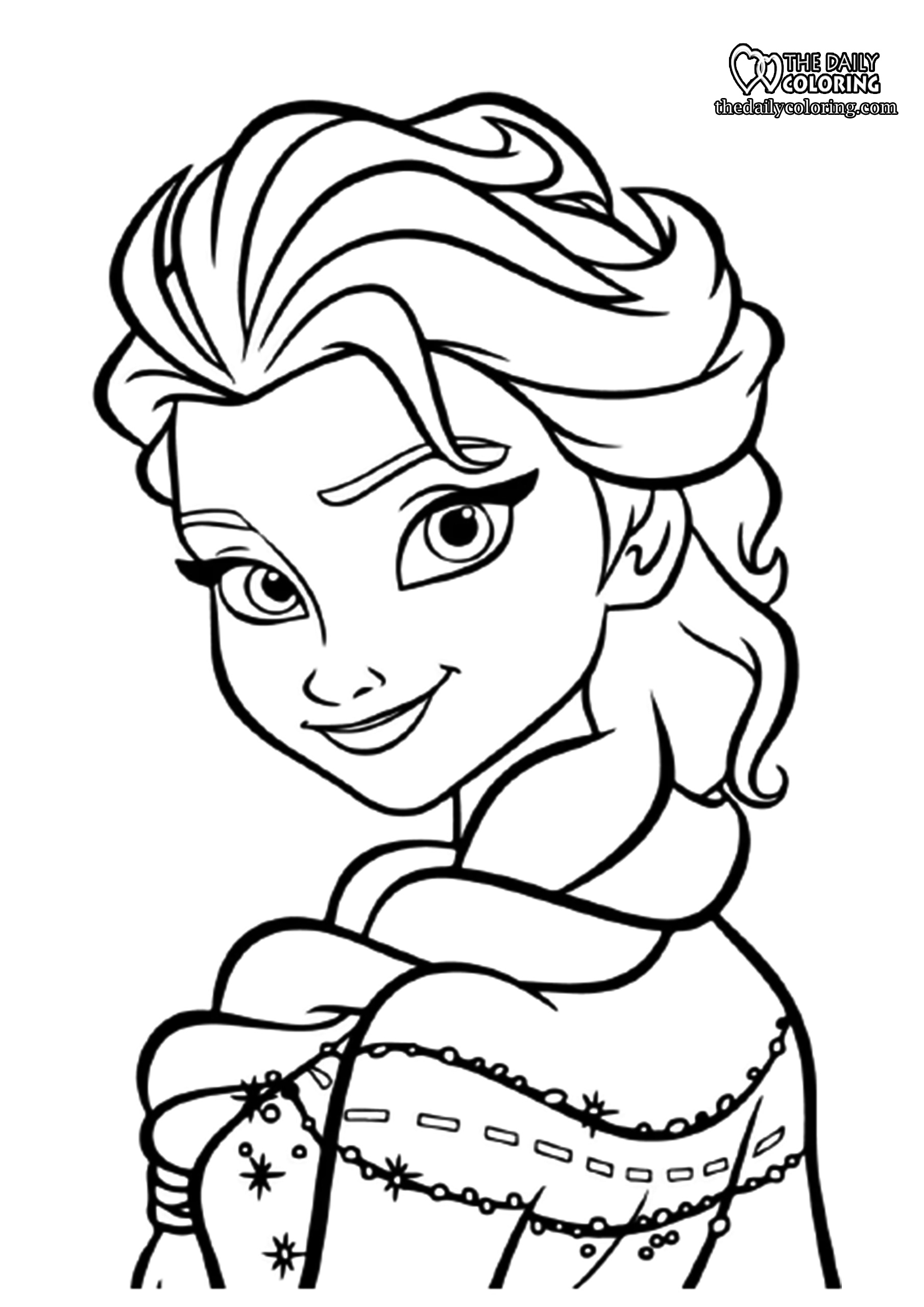 Elsa and anna coloring pages pages