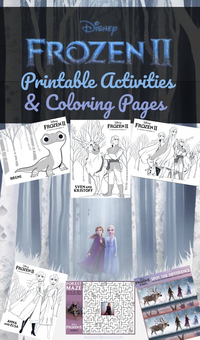 Disney frozen printable activities coloring pages