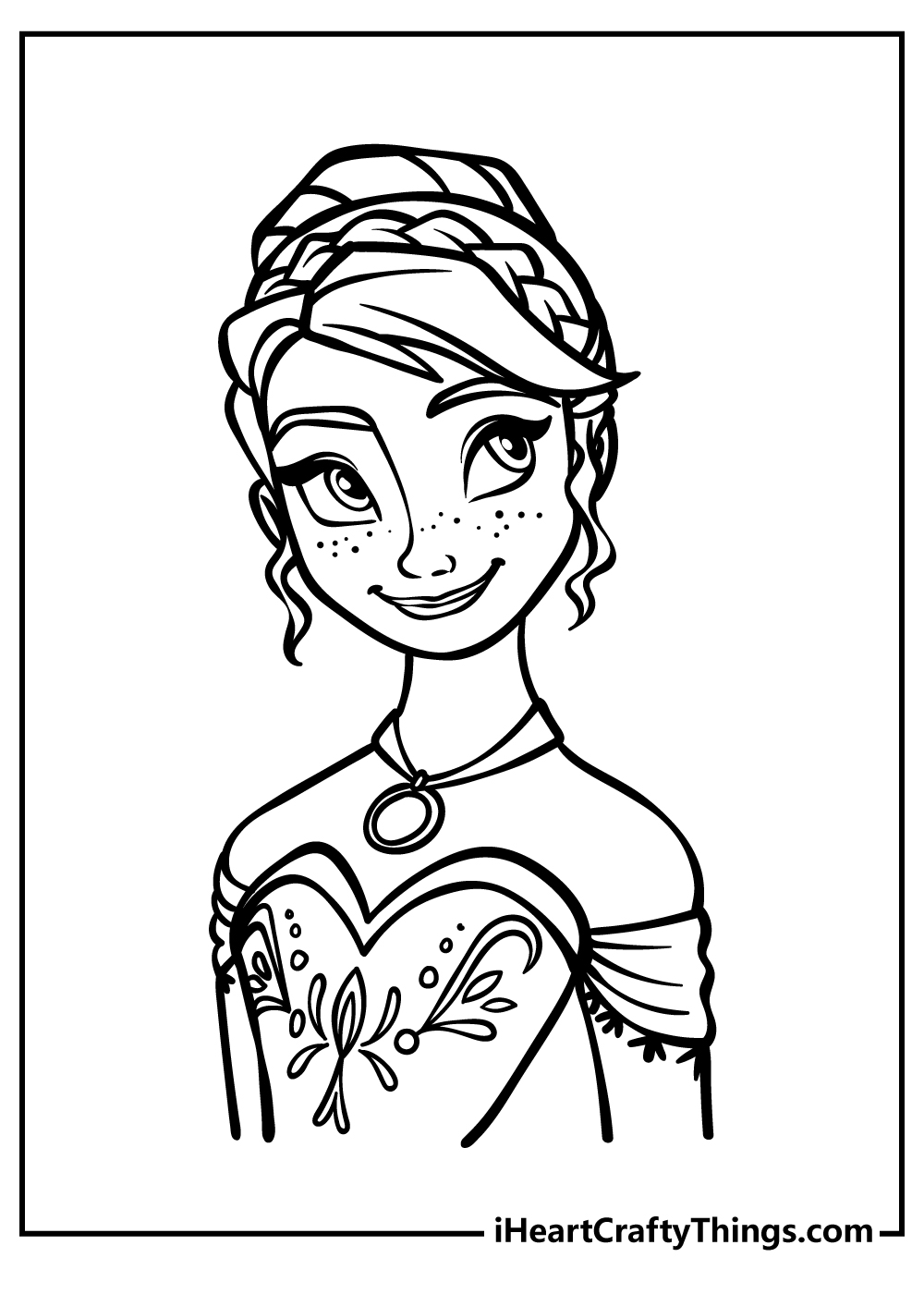 Elsa and anna coloring pages free printables