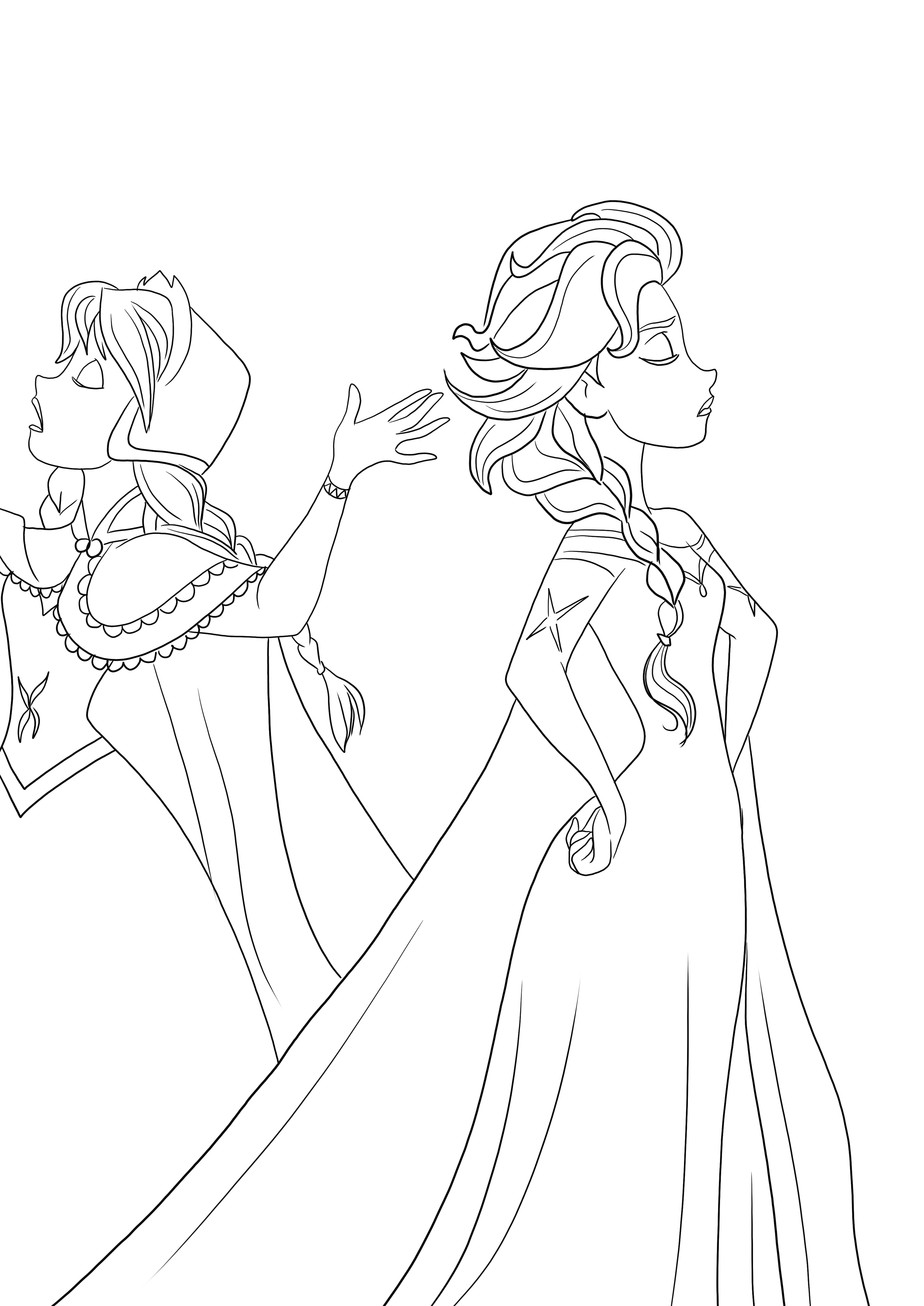 Anna and elsa quarreling