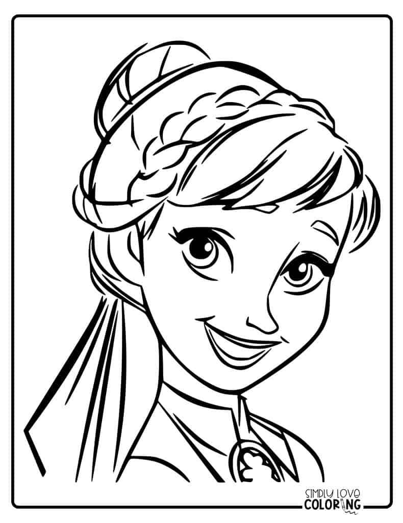 Frozen coloring pages