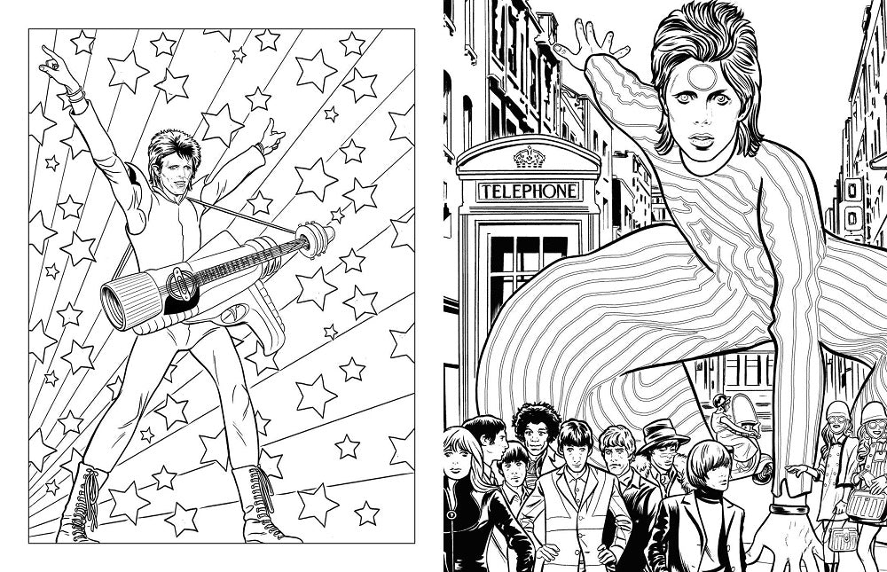 Bowie a michael allred coloring book â sunshine daydream