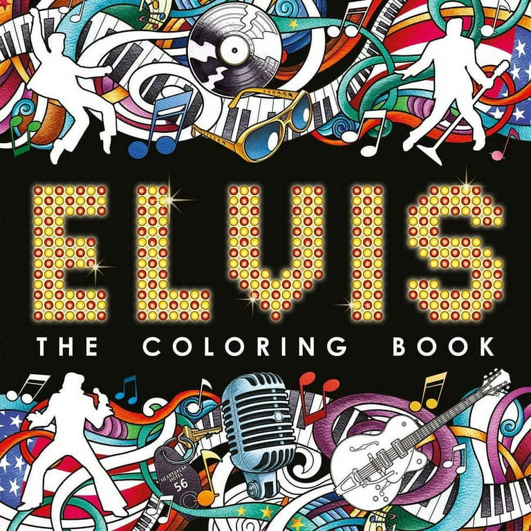 Elvis the coloring book paperback