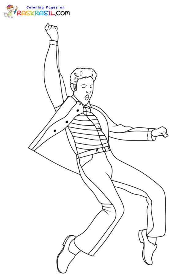 Elvis coloring pages