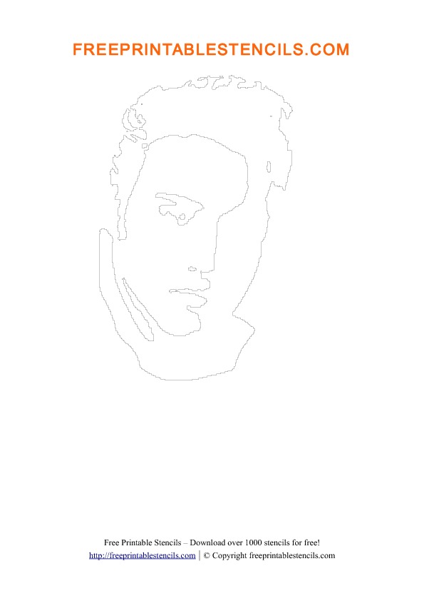 Free printable elvis presley stencil