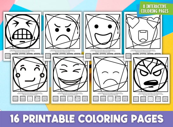 Emoji coloring pages fun back to school or anytime activity printable emoji game for kids