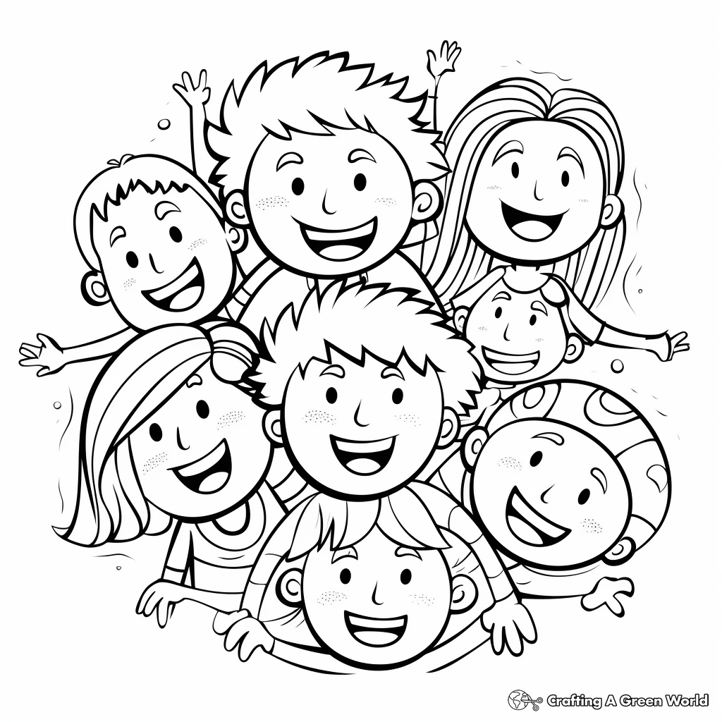 Emotions coloring pages