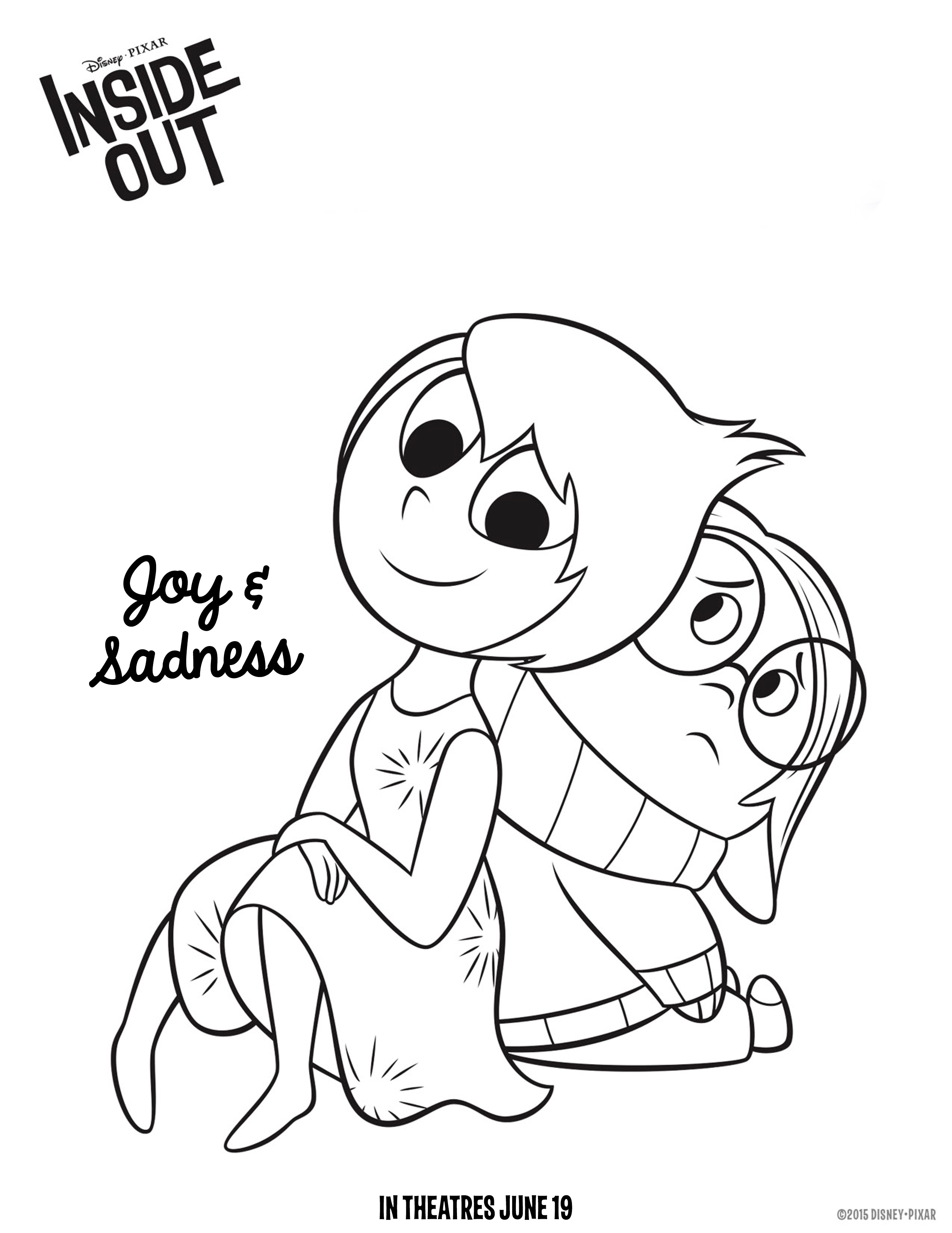 Inside out coloring pages