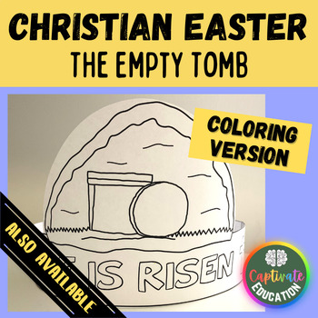 Christian craft the empty tomb coloring greeting card activity fathers day